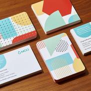 MOO Square and Round Corners Business Cards Samples